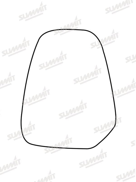 Summit Stick-On Commercial Mirror Glass fits Ford Transit Courier 14 to 17 RHS Summit - Bars 4 Cars