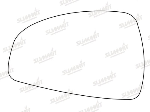 Summit Stick-On Aspheric Mirror Glass fits Audi TT 06 to 14 LHS Summit - Bars 4 Cars