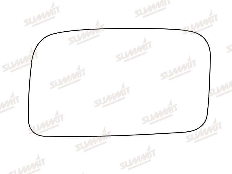 Summit Stick-On Standard Mirror Glass fits VW Jetta Mk3 LHS Summit - Bars 4 Cars