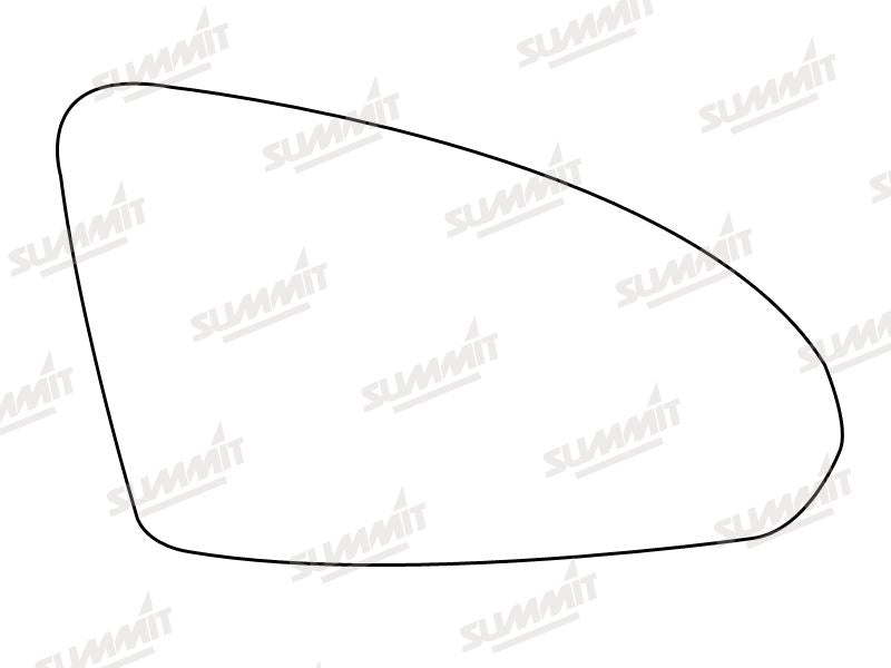 Summit Stick-On Aspheric Mirror Glass fits Nissan Primera 02 on RHS Summit - Bars 4 Cars