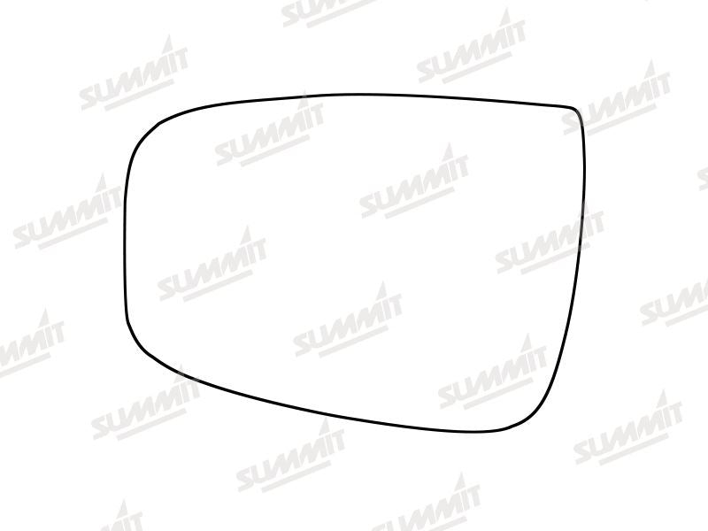 Summit Stick-On Standard Mirror Glass fits Hyundai IX20 10-20 LHS Summit - Bars 4 Cars