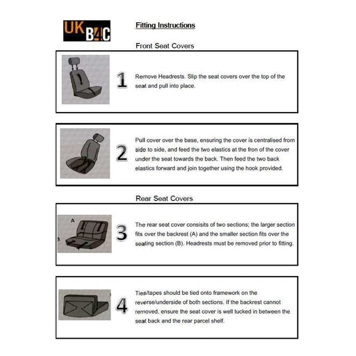 Sakura Seat Covers Checks Full Set includes Head Rest, Black/ White Sakura - Bars 4 Cars