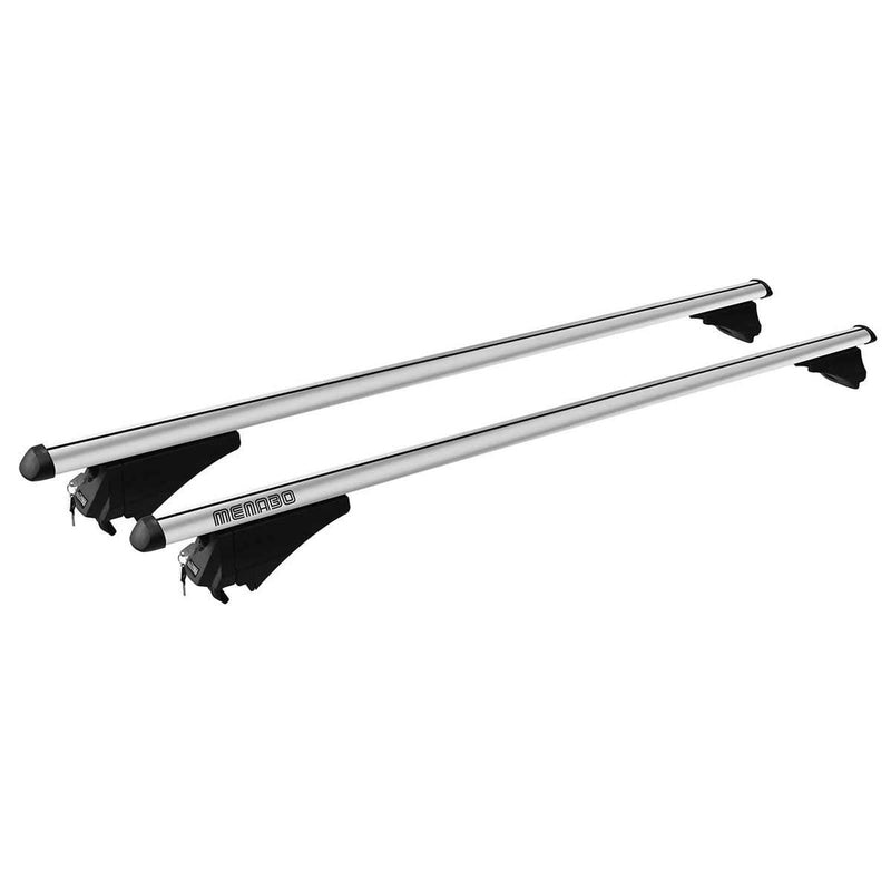Menabo Tiger Silver XL Duo Rail Roof Bars 1315mm (75kg Max.)