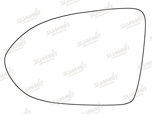 Summit Stick-On Standard Mirror Glass fits VW Passat 15 on LHS Summit - Bars 4 Cars