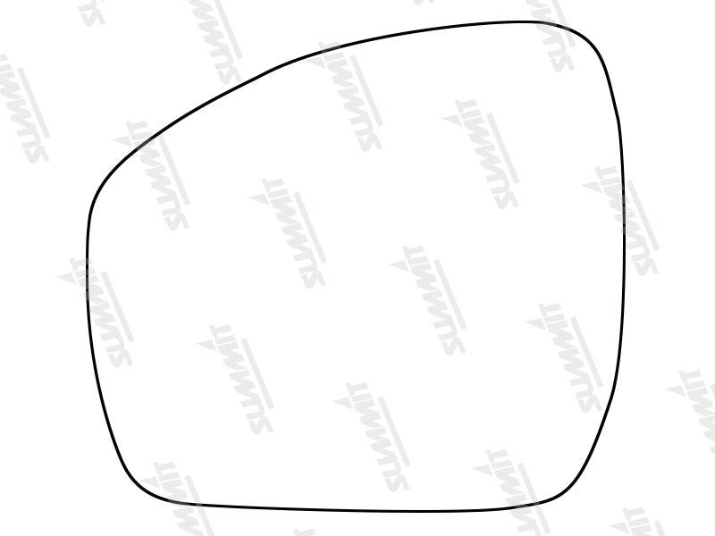 Summit Stick-On Standard Mirror Glass fits Land Rover Discovery 13 to 15 LHS Summit - Bars 4 Cars