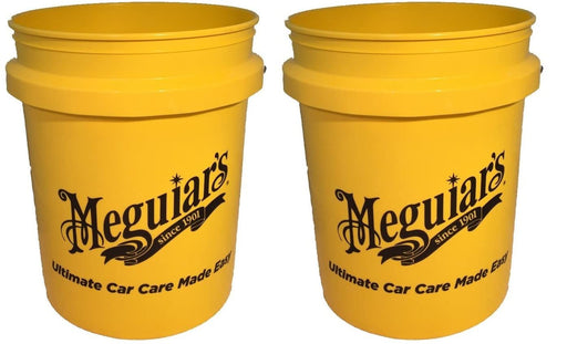 2x Meguiar's RG203 Yellow 5 US Gallon Bucket Meguiar's - Bars 4 Cars