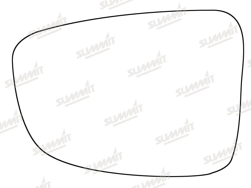 Summit Stick-On Standard Mirror Glass fits Mazda 3 14 on LHS Summit - Bars 4 Cars