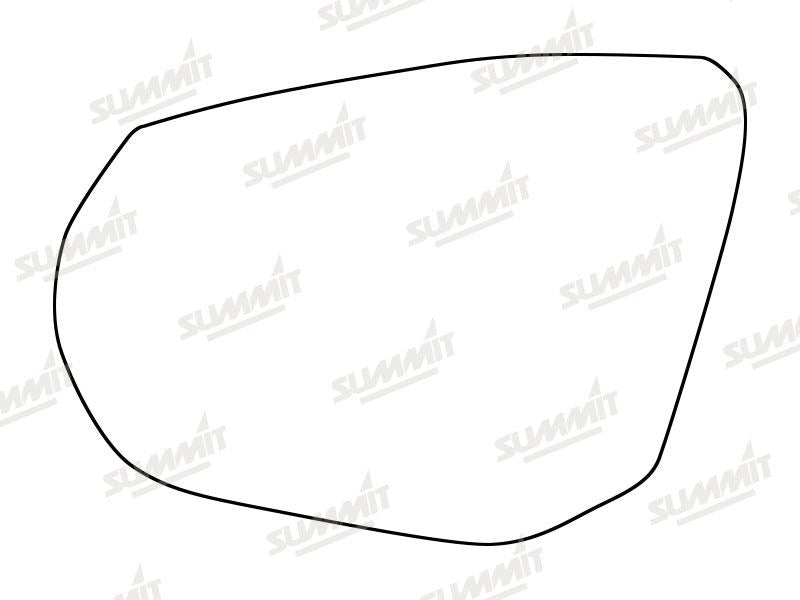 Summit Stick-On Standard Mirror Glass fits Audi Q2 16 on LHS Summit - Bars 4 Cars