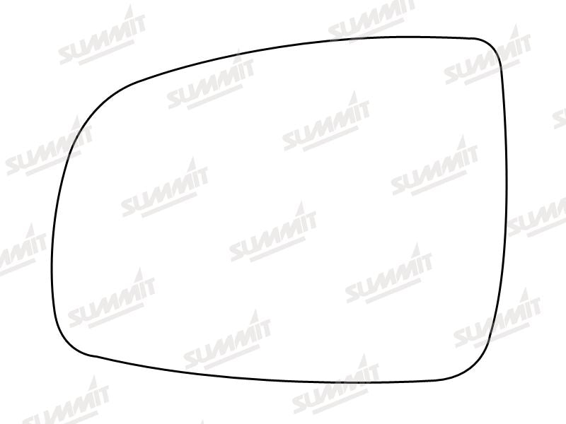 Summit Stick-On Standard Mirror Glass fits Nissan Note LHS Summit - Bars 4 Cars