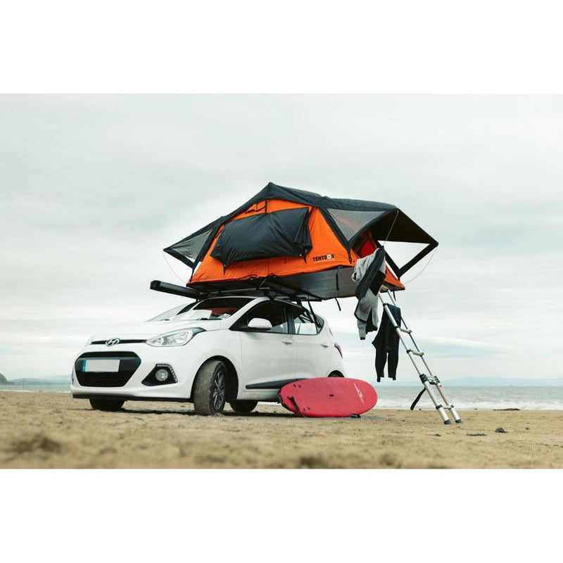 TentBox Lite (Orange Edition) 2-3 Person Roof Tent TENTBOX - Bars 4 Cars