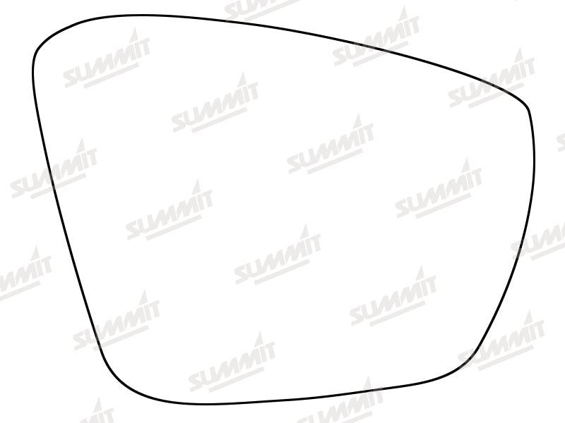 Summit Stick-On Standard Mirror Glass fits Skoda Octavia 15 on RHS Summit - Bars 4 Cars