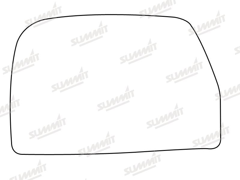 Summit Non-Heated Base Plate With Lower Blind-Spot Mirror Glass fits Iveco Daily LHS Summit - Bars 4 Cars