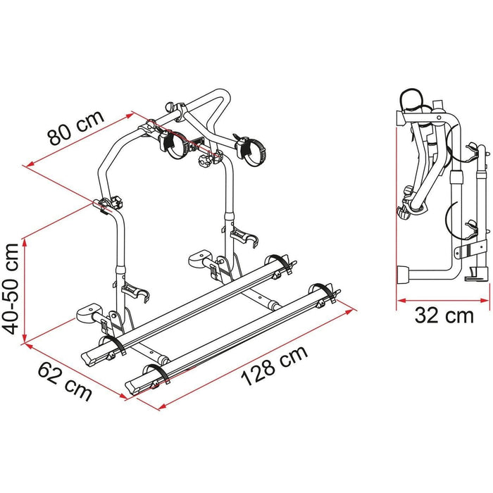 Fiamma Carry-Bike Pro C L80 Laika 02093B59A Fiamma - Bars 4 Cars