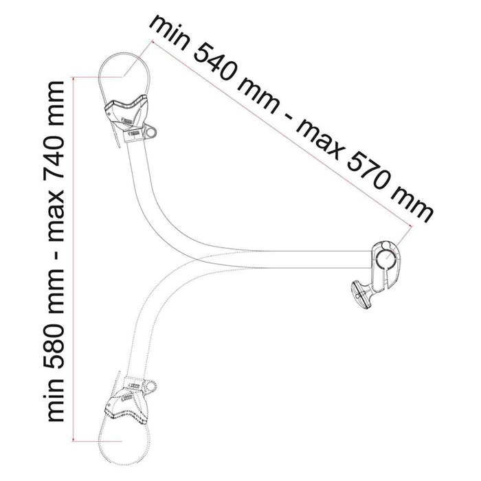 Fiamma Bike-Block Pro S 4 Deep Black (08831C01A) Fiamma - Bars 4 Cars
