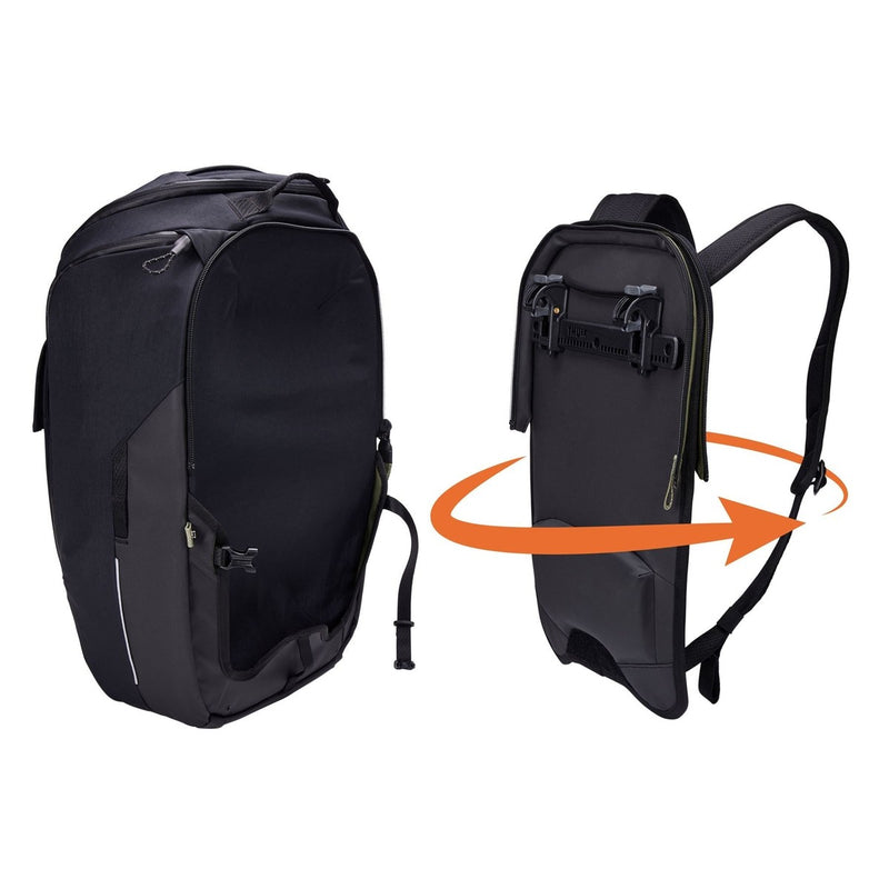 Thule Paramount hybrid bike pannier and backpack 26L black Thule - Bars 4 Cars