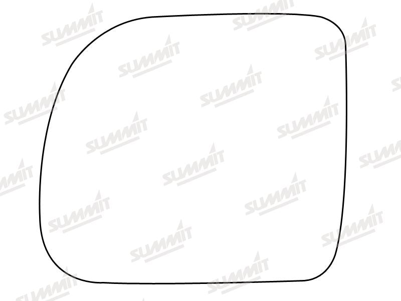 Summit Stick-On Standard Mirror Glass fits Renault Kangoo 98 on LHS Summit - Bars 4 Cars
