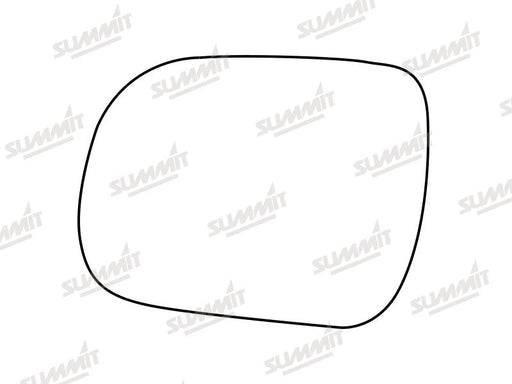 Summit Stick-On Standard Mirror Glass fits Toyota Hilux 05 to 16 LHS Summit - Bars 4 Cars