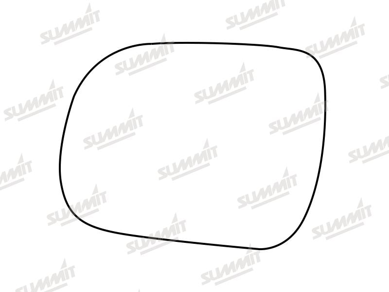 Summit Stick-On Standard Mirror Glass fits Toyota Hilux 05 to 16 LHS Summit - Bars 4 Cars