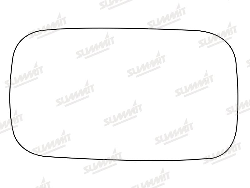 Summit Stick-On Aspheric Mirror Glass fits Volvo V50 04 to 12 LHS Summit - Bars 4 Cars