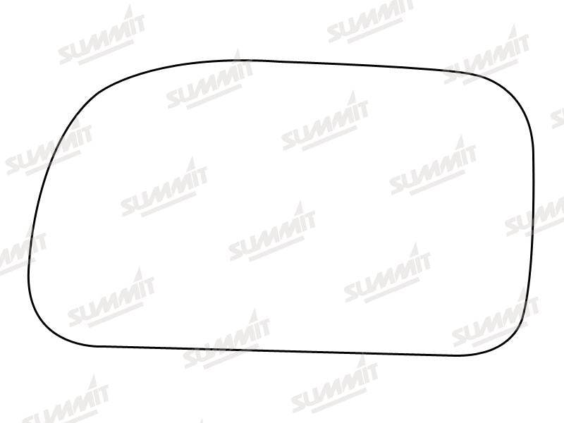 Summit Stick-On Standard Mirror Glass fits Mitsubishi Space Wagon LHS Summit - Bars 4 Cars