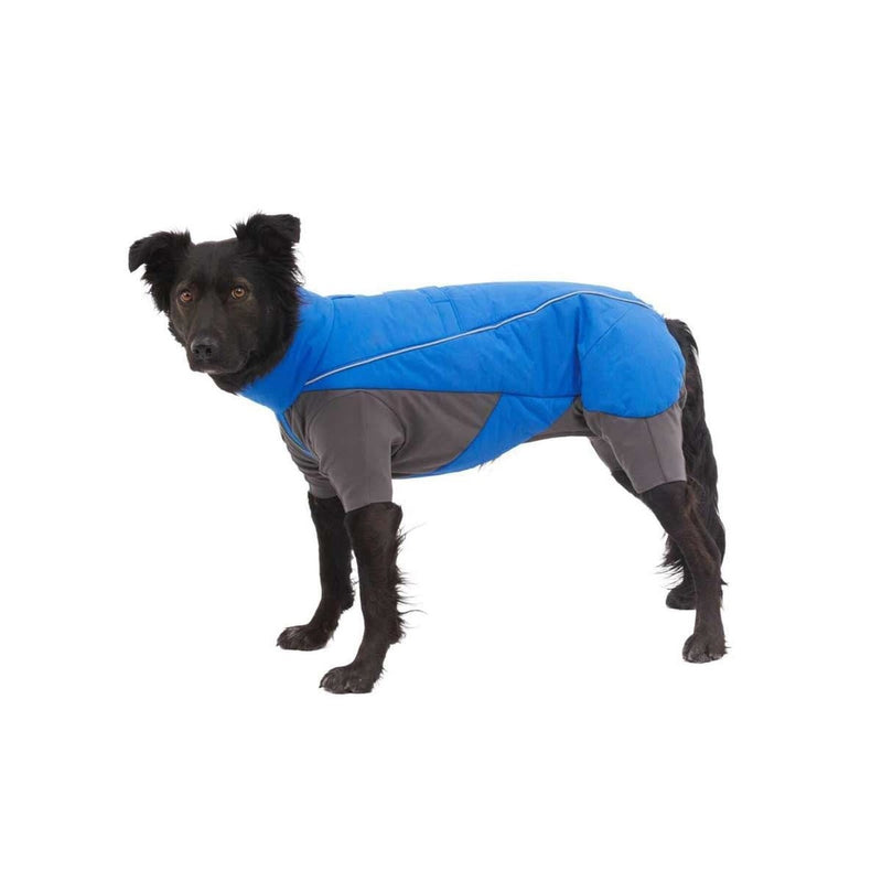 Ruffwear Vert Coverall Dog Snow Suit in Blue Pool (X Small) Ruffwear - Bars 4 Cars