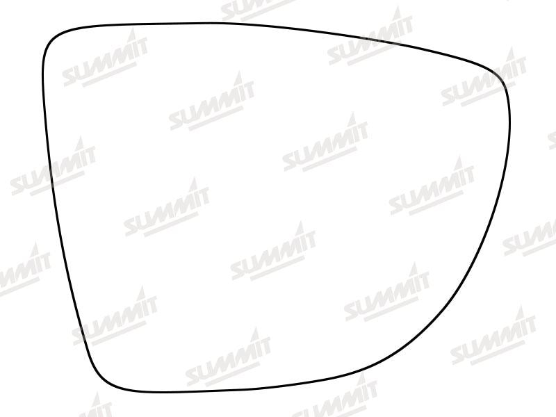 Summit Stick-On Standard Mirror Glass fits Renault Captur 13 on RHS Summit - Bars 4 Cars