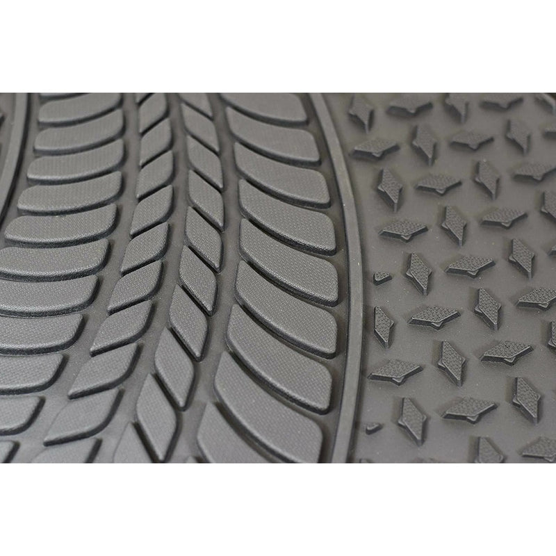 Heavy Duty Rubber Tyre Tred Car Floor Mats Set Non Slip Washable Universal Fit UKB4C - Bars 4 Cars