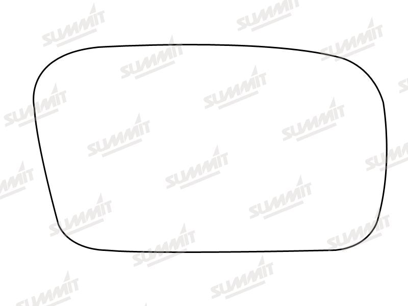 Summit Stick-On Standard Mirror Glass fits Daihatsu Move RHS Summit - Bars 4 Cars