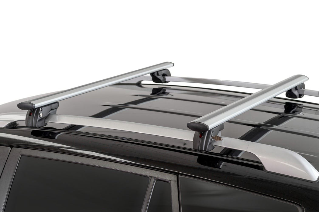 Menabo Sherman Black Roof Bars fits Nissan X-Trail T32 2014-2021 SUV 5D w Raised Rails Menabo - Bars 4 Cars