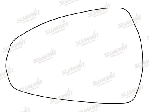 Summit Stick-On Standard Mirror Glass fits Audi A3 13 on LHS Summit - Bars 4 Cars