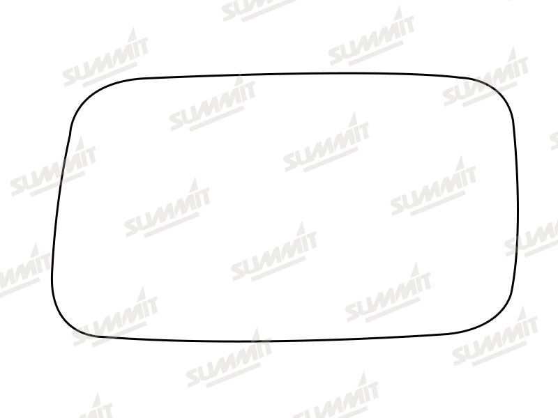 Summit Stick-On Standard Mirror Glass fits Fiat Cinquecento LHS Summit - Bars 4 Cars