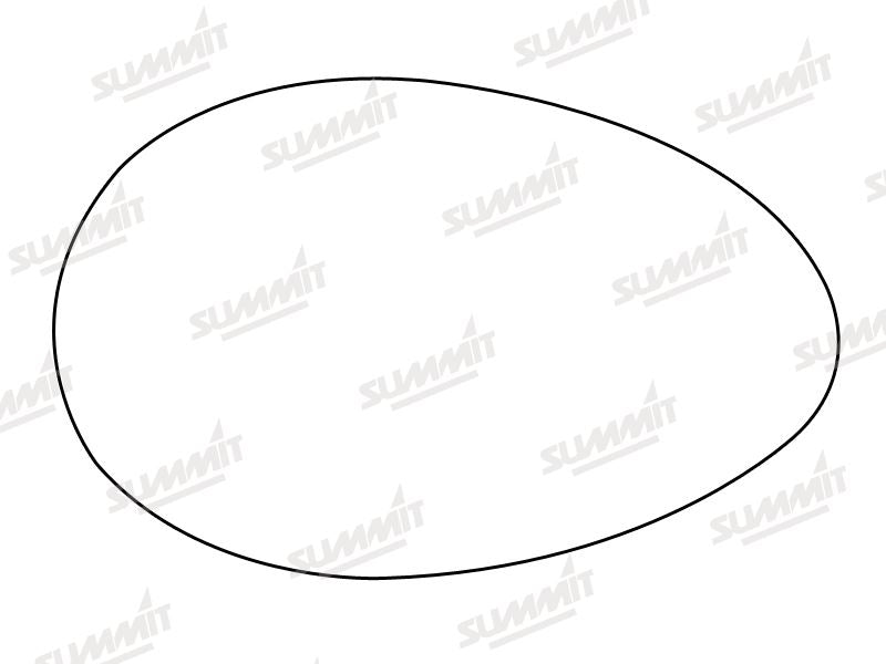 Summit Heated Base Plate With Anti-Dazzle Mirror Glass fits Alfa 156 96 to 07 RHS Summit - Bars 4 Cars