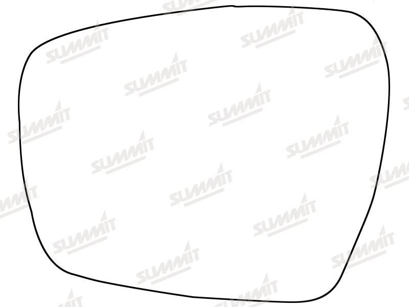 Summit Stick-On Standard Mirror Glass fits Ford S-Max 15 on LHS Summit - Bars 4 Cars