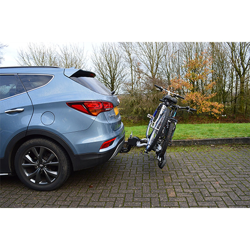 Maypole Towball Mounted Car Rear Tow Bar Cycle Holder 2 Bike Carriers w Electrics
