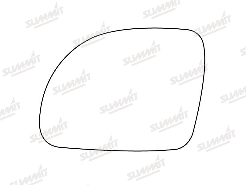 Summit Stick-On Standard Mirror Glass fits VW Beetle 99 on LHS Summit - Bars 4 Cars