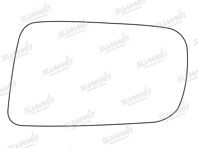 Summit Stick-On Standard Mirror Glass fits Toyota Camry 90 to 96 LHS Summit - Bars 4 Cars