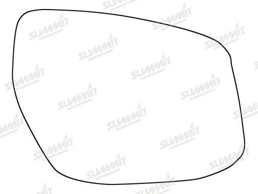 Summit Stick-On Standard Mirror Glass fits Nissan Pulsar 14 on LHS Summit - Bars 4 Cars