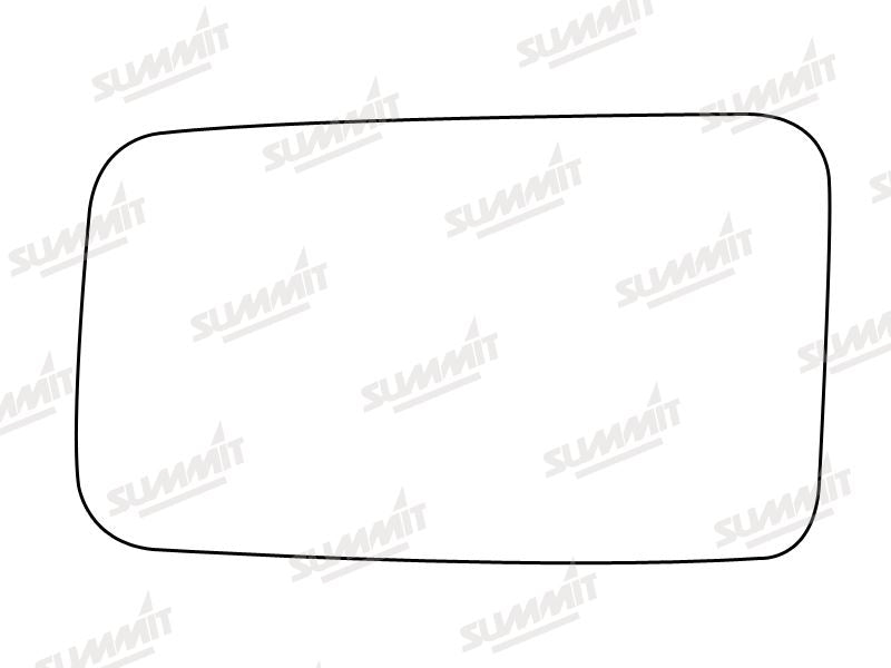 Summit Stick-On Standard Mirror Glass fits Renault 11 LHS Summit - Bars 4 Cars