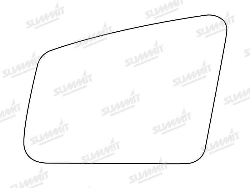 Summit Stick-On Standard Mirror Glass fits Mercedes E Class LHS Summit - Bars 4 Cars