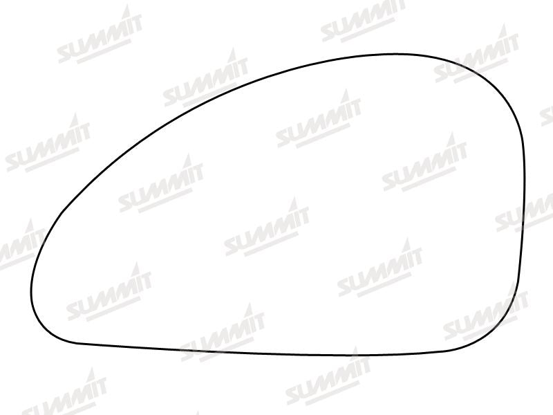 Summit Stick-On Standard Mirror Glass fits Ford Cougar LHS Summit - Bars 4 Cars