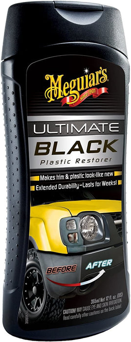 2x Meguiar's G15812EU Ultimate Black Plastic Restorer 355ml Meguiar's - Bars 4 Cars