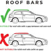 Summit SUM-001 Roof Bar to Fit Cars with Running Rails, Black Steel Summit - Bars 4 Cars