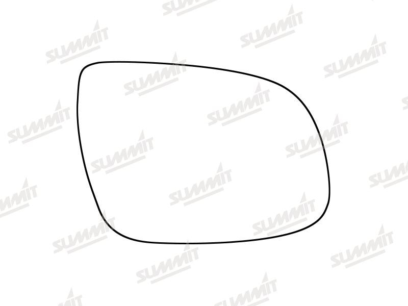 Summit Stick-On Standard Mirror Glass fits Kia Ceed 16 on RHS Summit - Bars 4 Cars