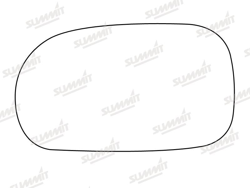 Summit Stick-On Standard Mirror Glass fits Suzuki Baleno LHS Summit - Bars 4 Cars
