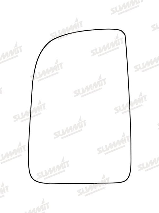 Summit Stick-On Commercial Mirror Glass fits Mercedes Sprinter 18 on LHS (Suitable for short arm mirrors) Summit - Bars 4 Cars