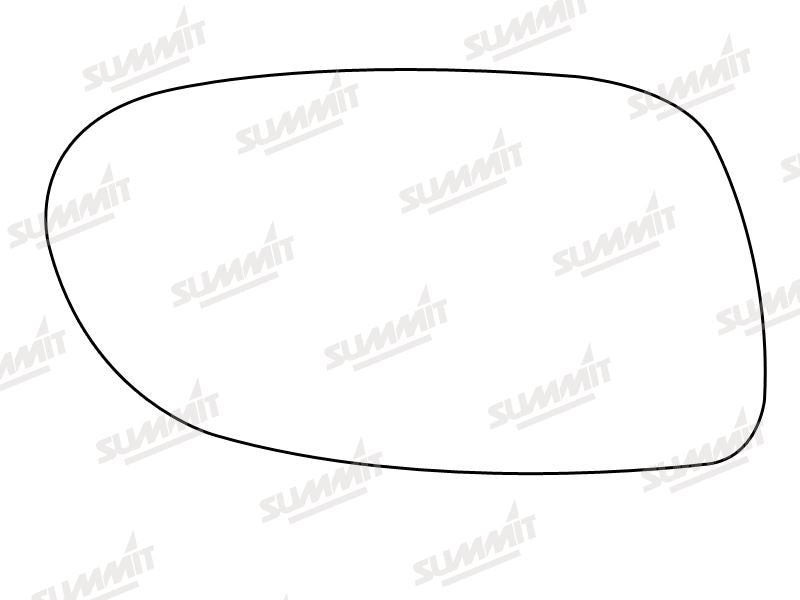 Summit Stick-On Aspheric Mirror Glass fits Mercedes A Class RHS Summit - Bars 4 Cars