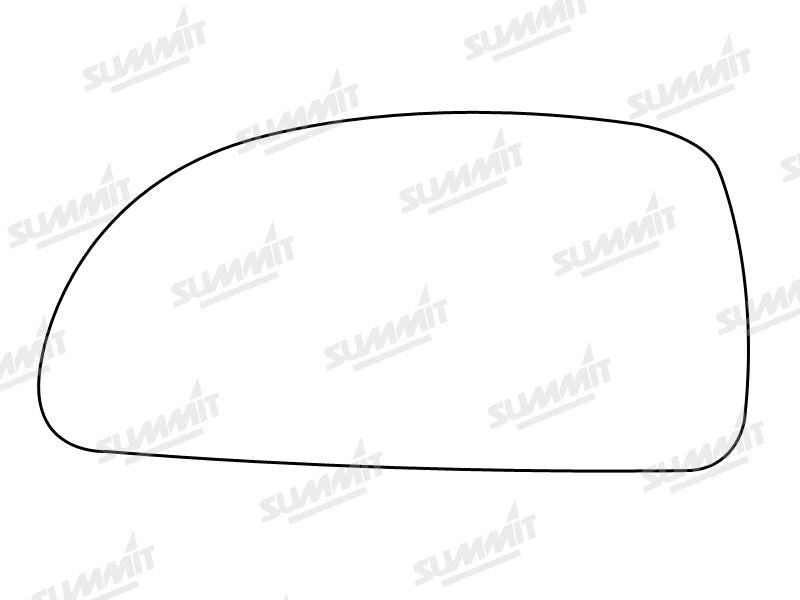 Summit Stick-On Standard Mirror Glass fits Toyota MR2 LHS Summit - Bars 4 Cars