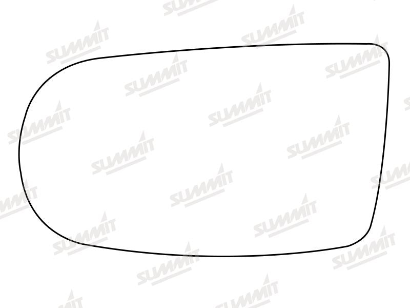 Summit Stick-On Anti Dazzle Mirror Glass fits Alfa GTV LHS Summit - Bars 4 Cars