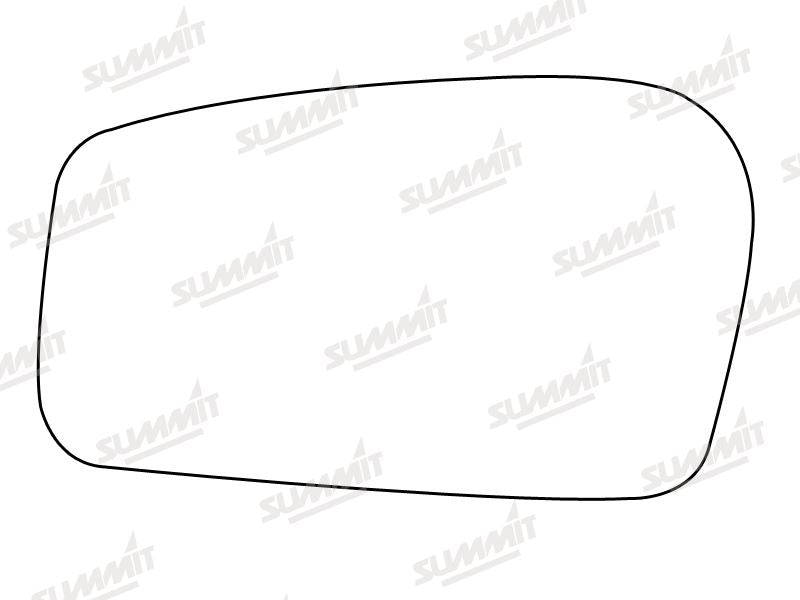 Summit Stick-On Standard Mirror Glass fits Peugeot 806 95 to 02 LHS Summit - Bars 4 Cars