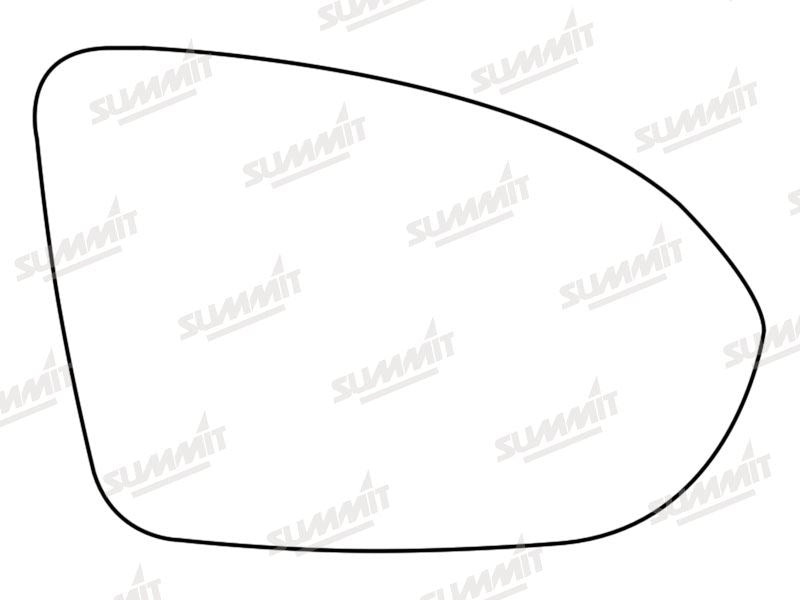 Summit Stick-On Standard Mirror Glass fits Vauxhall Astra K 16 to 17 RHS Summit - Bars 4 Cars